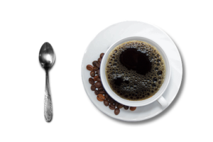 Coffee, Cup And Saucer, Black Coffee