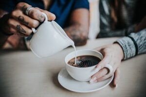 Coffee, Milk, Hands, Pour, Pouring