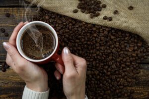 Hot Coffee, Coffee Mug, Woman, Drink