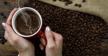 Hot Coffee, Coffee Mug, Woman, Drink